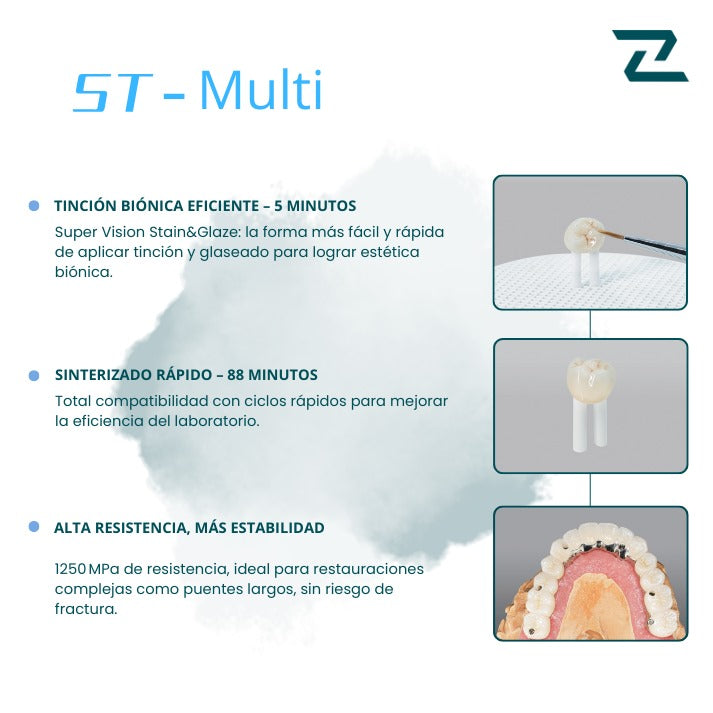 Zirconia ST Multi 98 mm
