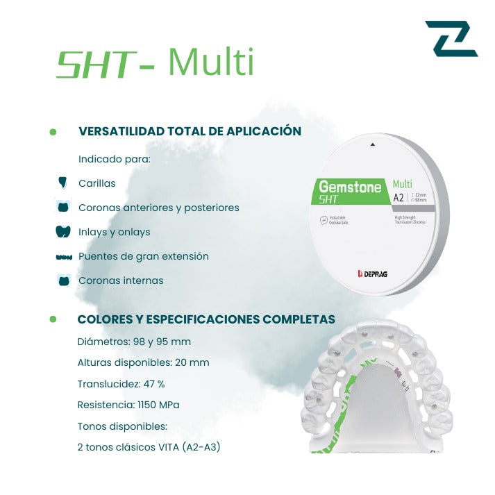 Zirconia SHT Multi 98 mm