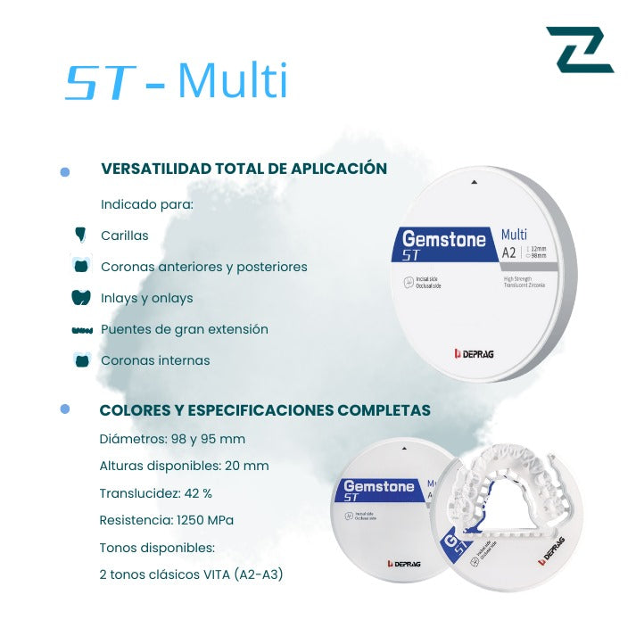 Zirconia ST Multi 98 mm